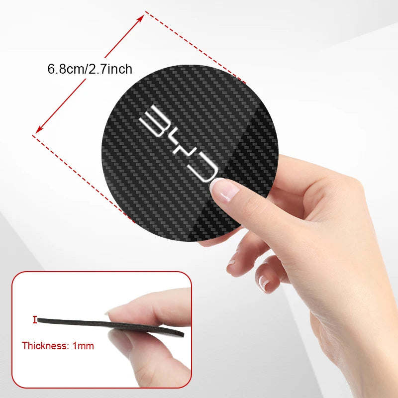 Porta copo antiderrapante 2Pçs para BYD Atto 3 Yuan F3 E6 F0 G3 I3 Plus Ea1 Song Max Tang Dmi 2din Pro E2